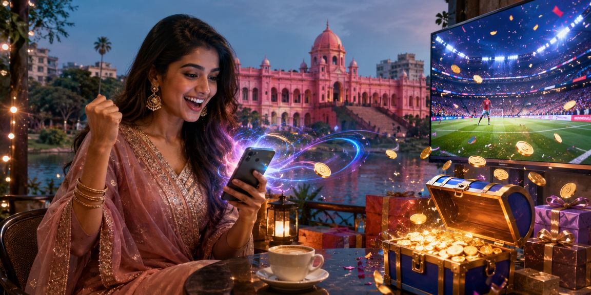 ঢাকায় ভিআইপি বোনাস অফারের আকর্ষণীয় পরিবেশে বাংলাদেশি মডেল