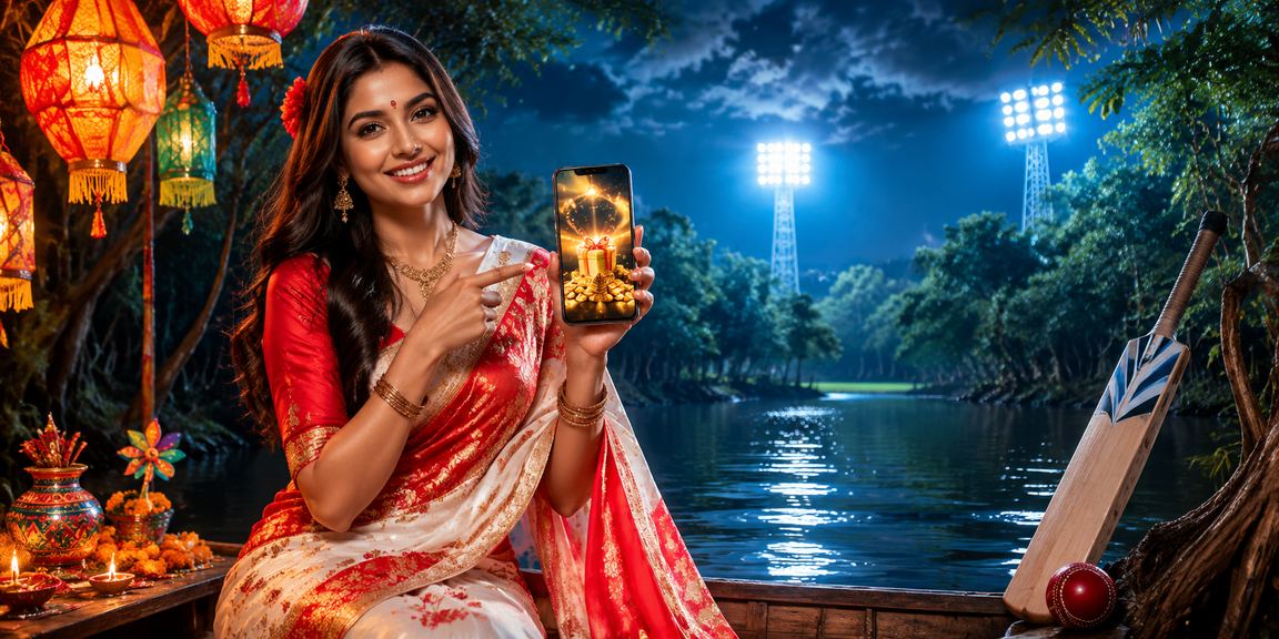 সিলেটে শাড়ি পরিহিতা নারীর ক্রিকেট বেটিং অভিজ্ঞতার দৃশ্য